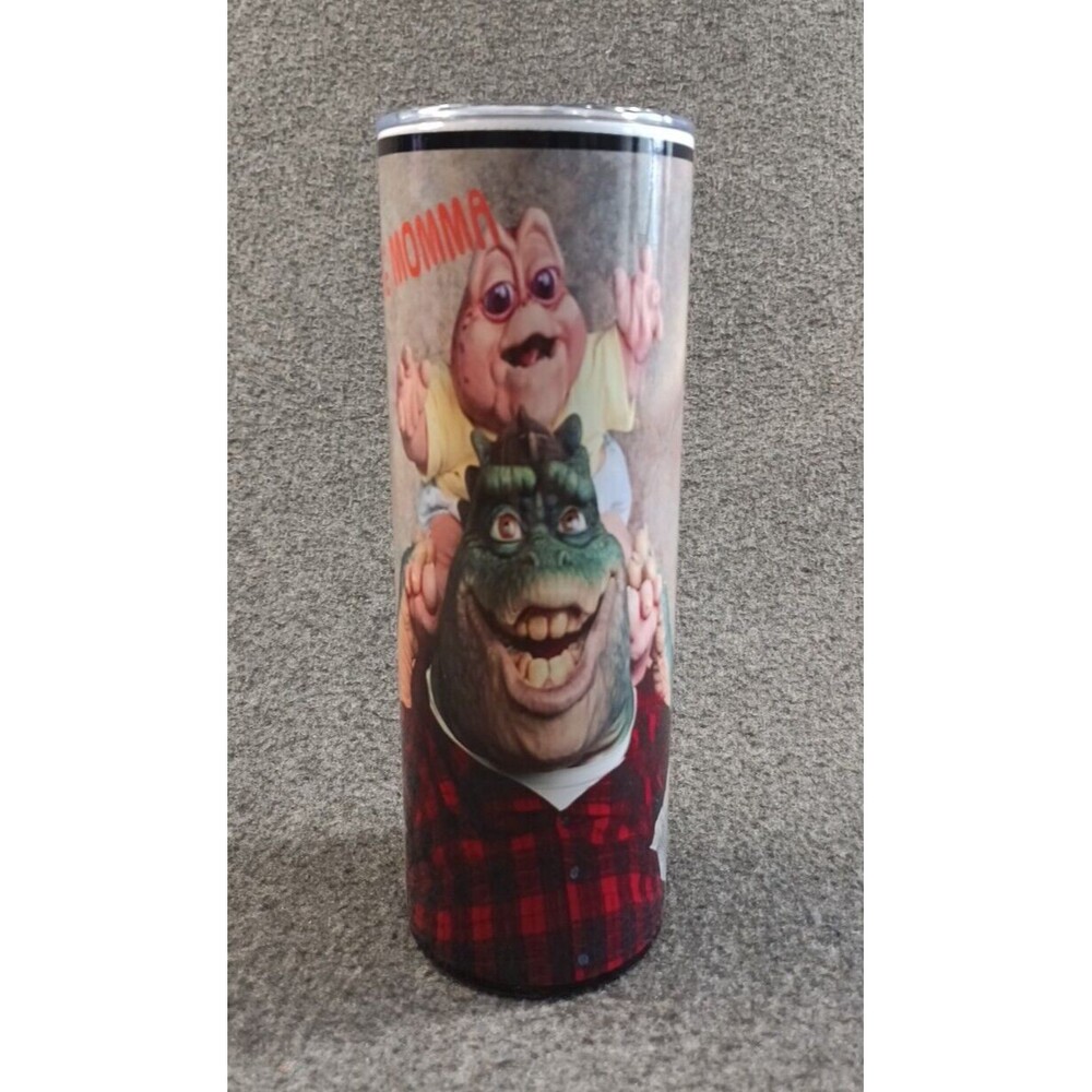 Dinosaurs TV Show Not The Mama 20oz Stainless Steel Skinny Tumbler with Lid - Picture 8 of 8